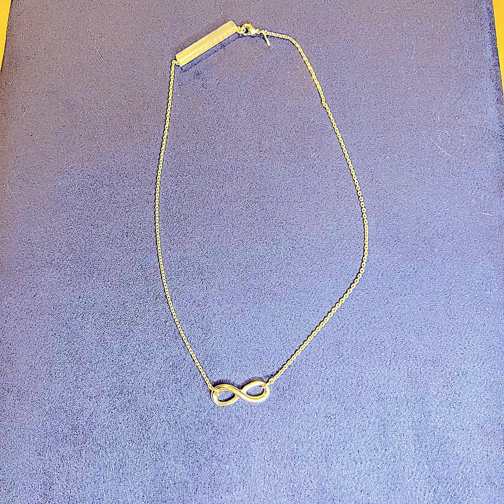 Silver infinity necklace